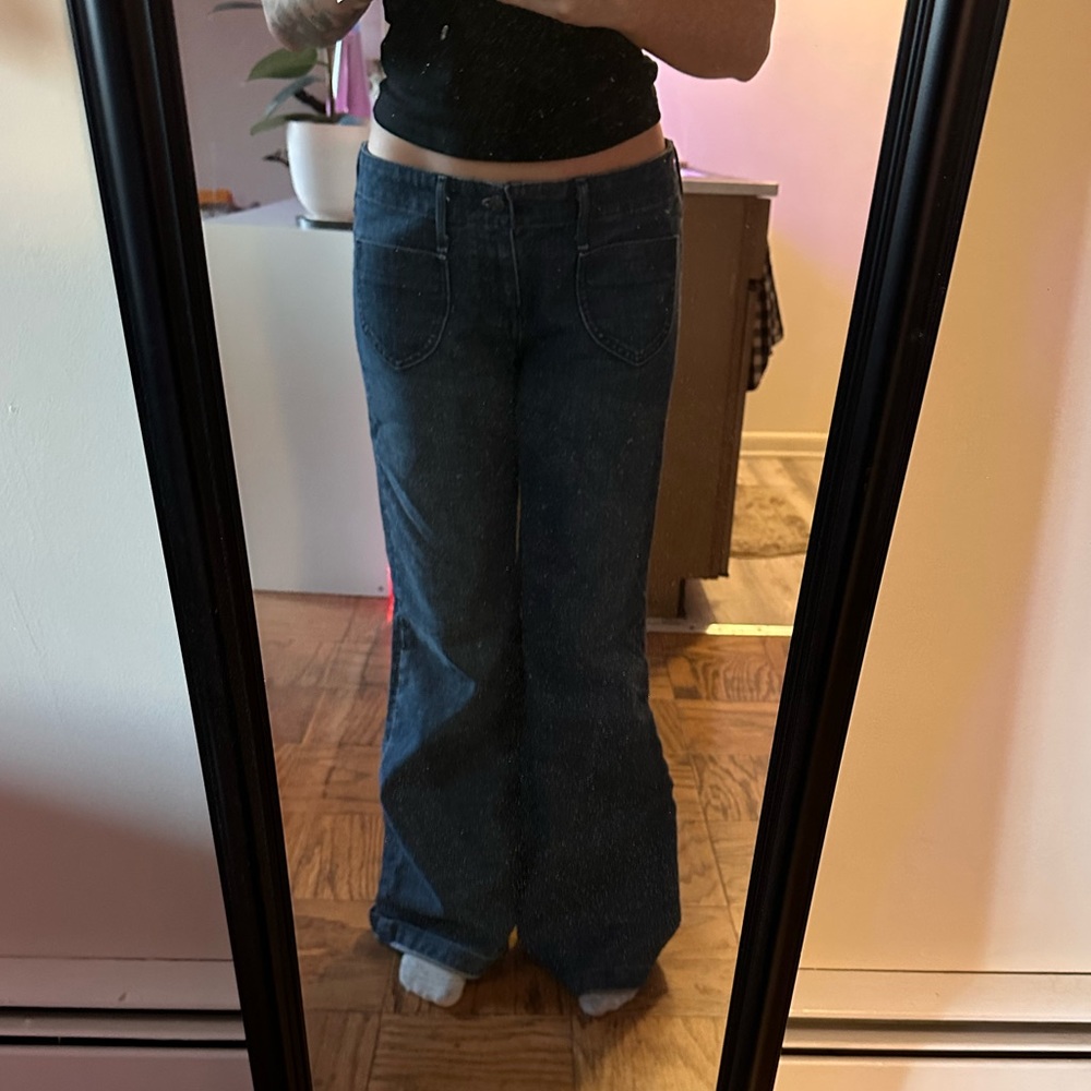 Low-rise Flare Denim Jeans 8